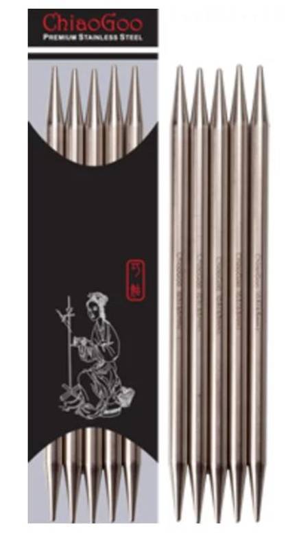 ChiaoGoo Settpinner SS Double Point 20cm (5,5 mm)